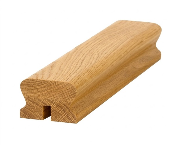 White Oak LHR 10mm Grooved Handrail For Glass